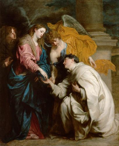 Anthony Van Dyck Mystische Verlobung des Seligen Hermann Joseph mit Maria oil painting image